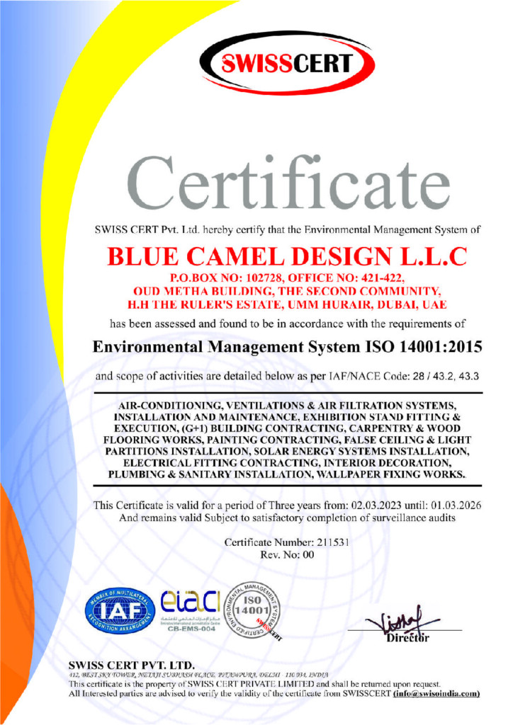 BLUE CAMEL DESIGN LLC ISO