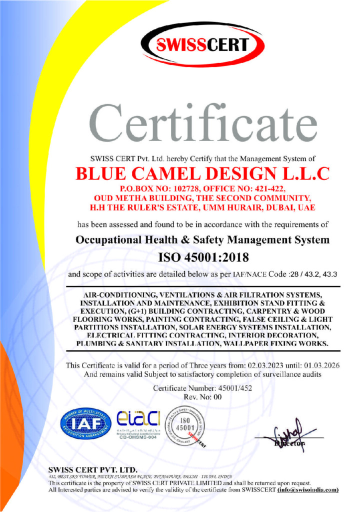 BLUE CAMEL DESIGN LLC ISO
